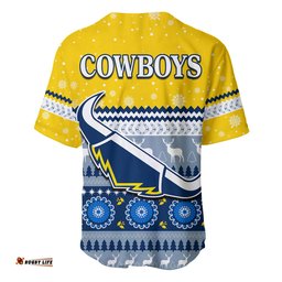 Cowboys Aboriginal Baseball Jersey Shirt Christmas North Queensland