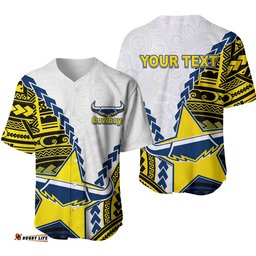 Cowboys Rugby Baseball Jersey Shirt Mix Polynesian