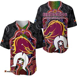 Broncos Rugby NAIDOC Week Baseball Jersey Shirt Indigenous