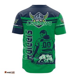 Canberra Raiders Baseball Jersey Shirt Personalized Pentagon Style NRL