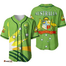 Cricket Australia Baseball Jersey Shirt Proud Aussie Aboriginal
