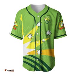 Cricket Australia Baseball Jersey Shirt Proud Aussie Aboriginal