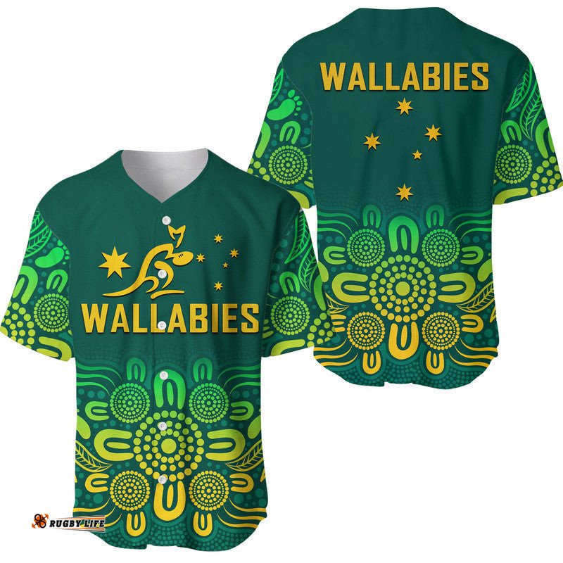 Australia Rugby Wallabies Baseball Jersey Shirt