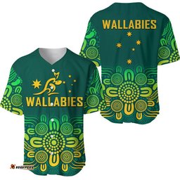 Australia Rugby Wallabies Baseball Jersey Shirt