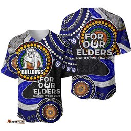Bulldogs Rugby Baseball Jersey Shirt NAIDOC Aboriginal 03