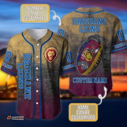 Brisbane Lions 3D Personalized Baseball Jersey Shirt