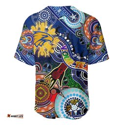 Custom NAIDOC Week 2024 West Coast Eagles Baseball Jersey Shirt Australia Aboriginal Dot Painting
