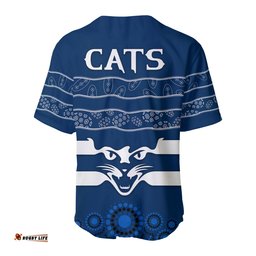 Cats Indigenous Baseball Jersey Shirt Football Geelong