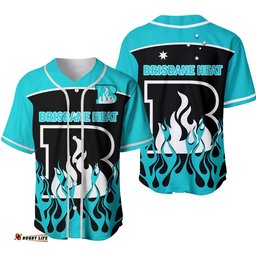 Brisbane Heat Cricket Baseball Jersey Shirt Simple Style Ver.02
