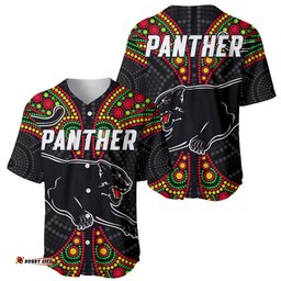 Panthers Liquorice Allsorts Rugby Aboriginal Baseball Jersey Shirt 06