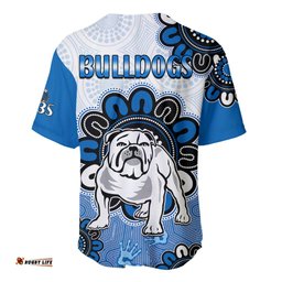 NRL Canterbury Bankstown Bulldogs Rugby Berries 1935 Aboriginal Baseball Jersey Shirt
