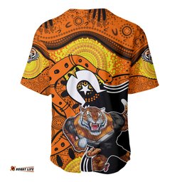 Tigers Mascot NRL Baseball Jersey Shirt NAIDOC