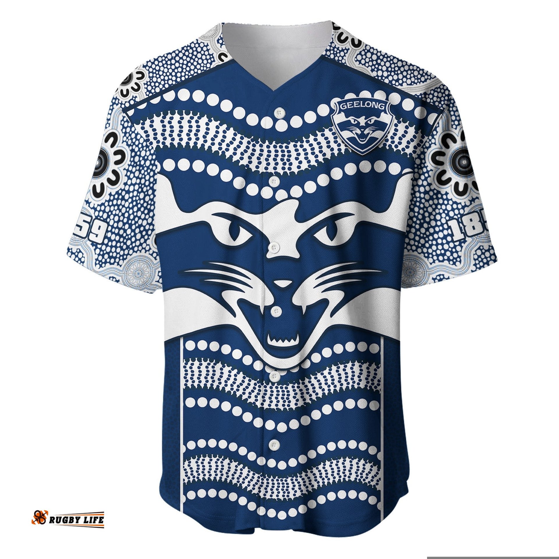 Cats Football Baseball Jersey Shirt Geelong 1859 Indigenous Sporty Version