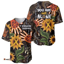 Australia Indigenous Baseball Jersey Shirt You Are Not Alone