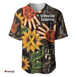 Australia Indigenous Baseball Jersey Shirt You Are Not Alone