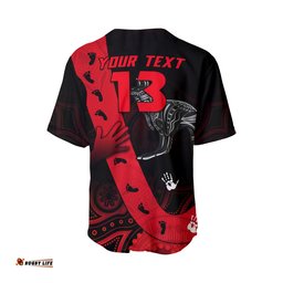 Custom Personalised Bombers Indigenous Baseball Jersey Shirt Custom Text and Number