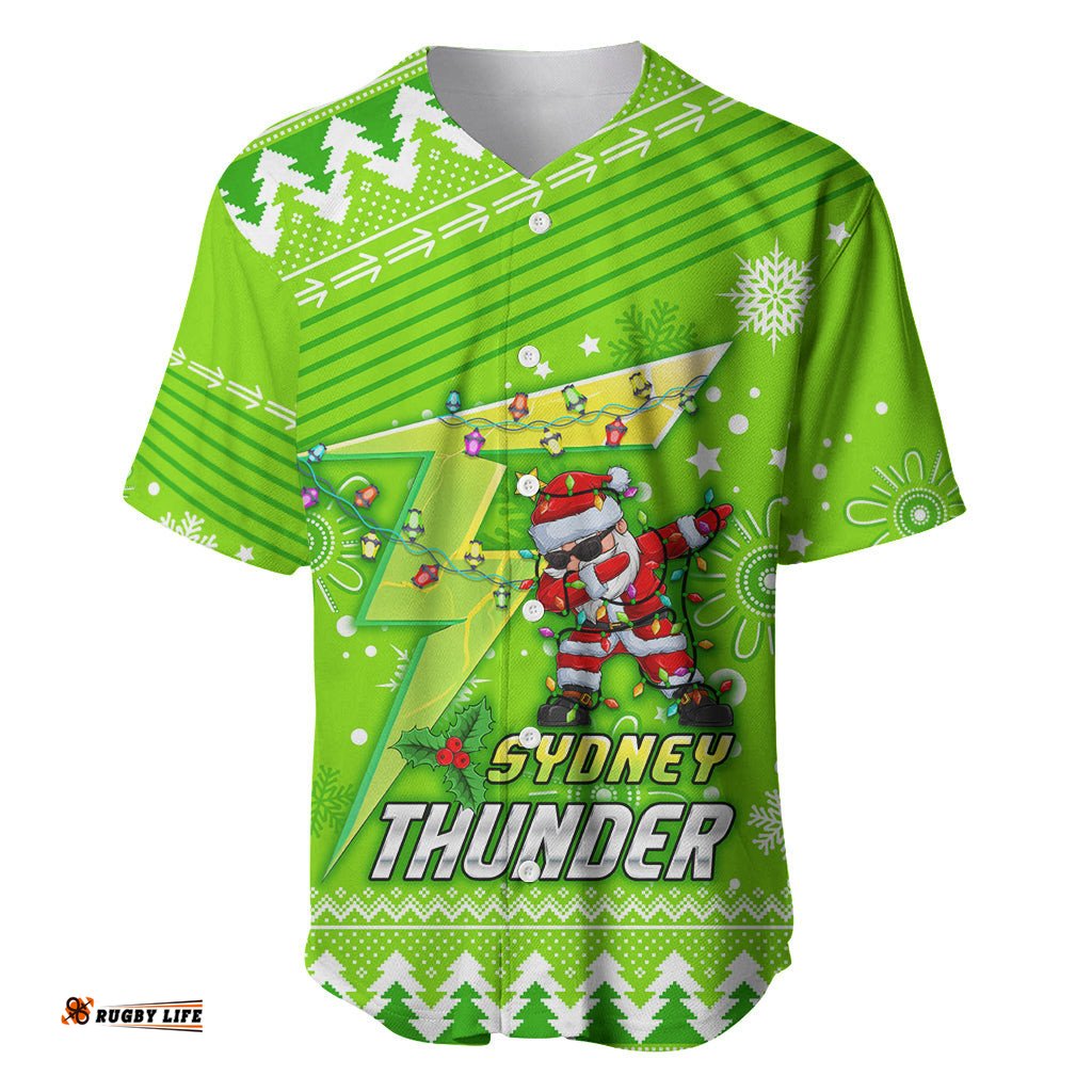 Custom Thunder BBL Baseball Jersey Shirt Christmas Vibe