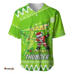 Custom Thunder BBL Baseball Jersey Shirt Christmas Vibe