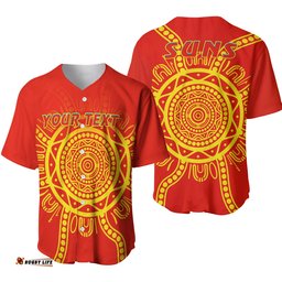 Custom Personalised Suns Football Baseball Jersey Shirt Simple Gold Coast