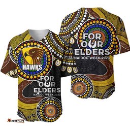 Hawks Rugby Baseball Jersey Shirt NAIDOC Aboriginal