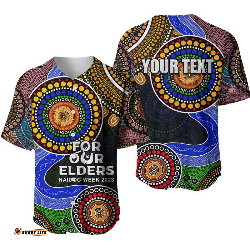 Custom Personalised NAIDOC Week Baseball Jersey Shirt Aboriginal