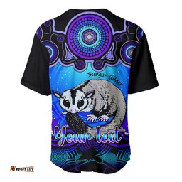 Personalised Australia Gemini Sugar Gilder Zodiac Baseball Jersey Shirt Auz Astrology Aboriginal Blue