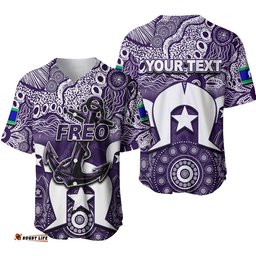 Custom Personalised Dockers Australian Football Torres Strait Islanders Mix Aboriginal Baseball Jersey Shirt
