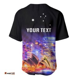 Personalised Australia Vivid Sydney Baseball Jersey Shirt Aussie Proud Sydney Opera House