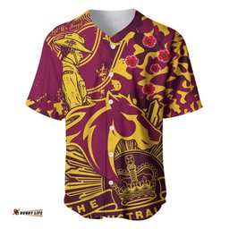 NRL ANZAC Broncos Baseball Jersey Shirt Camouflage 06