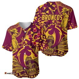 NRL ANZAC Broncos Baseball Jersey Shirt Camouflage 06