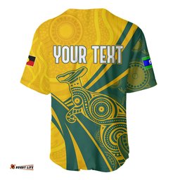 Personalised Australia Soccer Matildas Indigenous Baseball Jersey Shirt World Cup