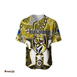 Custom Personalised Tigers Australian Football Torres Strait Islanders Mix Aboriginal Baseball Jersey Shirt