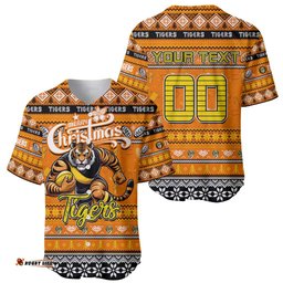 Personalized Tigers Football Xmas Baseball Jersey Shirt Australia AFL Mascot