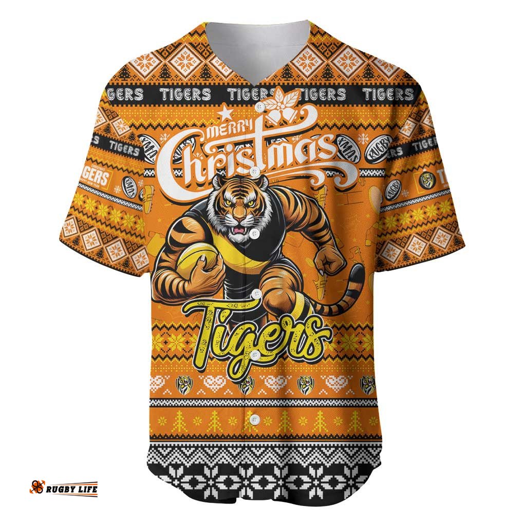 Personalized Tigers Football Xmas Baseball Jersey Shirt Australia AFL Mascot