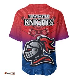 Knights Permier Baseball Jersey Shirt NRL Mascot with Aboriginal