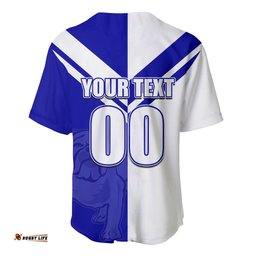 Custom Text And Number NRL Bulldogs Baseball Jersey Shirt Mix Jersey