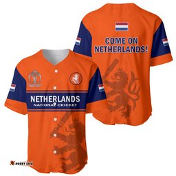 Netherlands Cricket Baseball Jersey Shirt Dynamic Version