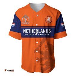 Netherlands Cricket Baseball Jersey Shirt Dynamic Version