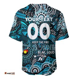 Custom NAIDOC Week 2024 Power Baseball Jersey Shirt Aboriginal Animals Keep The Fire Burning