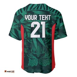 Royal Bengal Tiger Bangladesh Cricket Custom Baseball Jersey Shirt The Red and Green Version