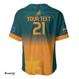 Custom Wallaroos Womens Rugby Baseball Jersey Shirt Sporty Style