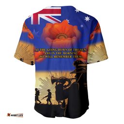 Aussie ANZAC Baseball Jersey Shirt Australian Army Poppy Mix Flag 01