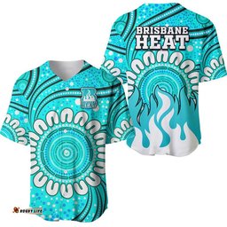 Brisbane Heat Cricket Baseball Jersey Shirt Aboriginal