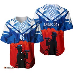 Canterbury Bulldogs Rugby Baseball Jersey Shirt Anzac Day Camo Style