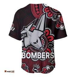 AFL Essendon Bombers 1872 Aboriginal Baseball Jersey Shirt