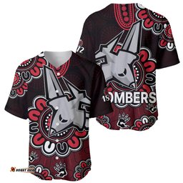 AFL Essendon Bombers 1872 Aboriginal Baseball Jersey Shirt