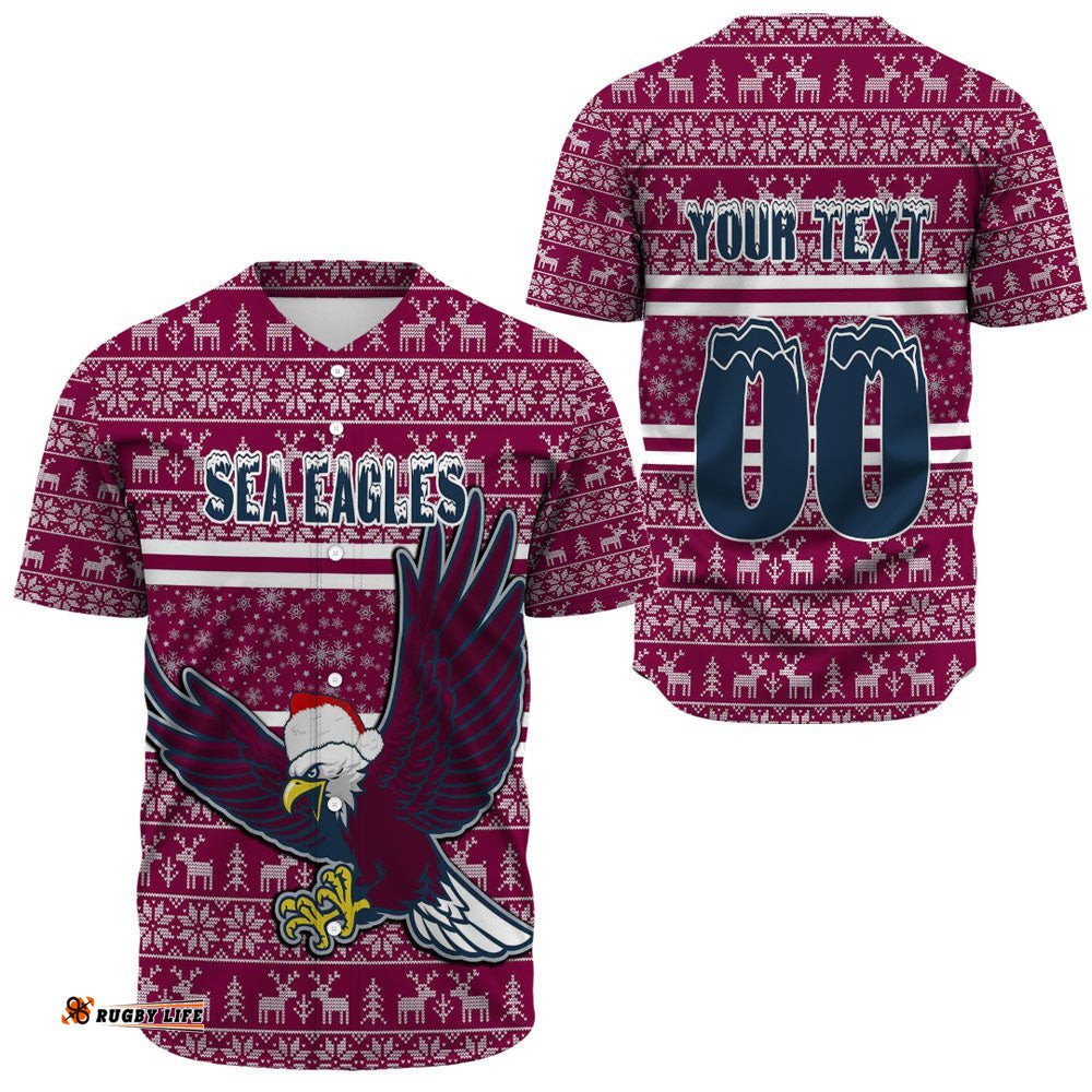 Custom Clothing Manly Warringah Sea Eagles Aboriginal Tattoo Baseball Jersey Shirts
