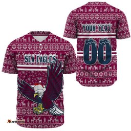 Custom Clothing Manly Warringah Sea Eagles Aboriginal Tattoo Baseball Jersey Shirts