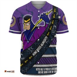 Melbourne Storm Baseball Shirt - Theme Song For Rugby With Sporty Style