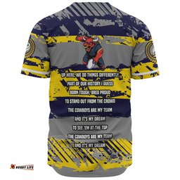 North Queensland Cowboys Baseball Shirt - Theme Song Inspired